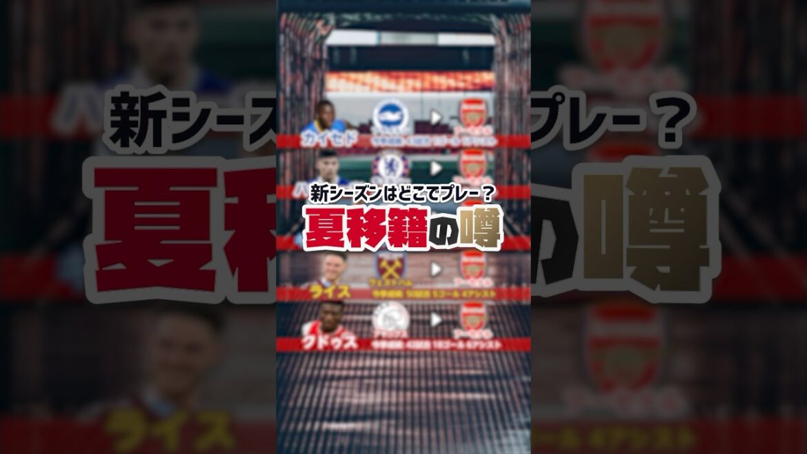 [Rumeurs sur le renfort actif d'Arsenal]Les nouveaux collègues candidats pour Takehiro Tomiyasu sont Kaycedo / Gundogan... et d'autres superbes formations !