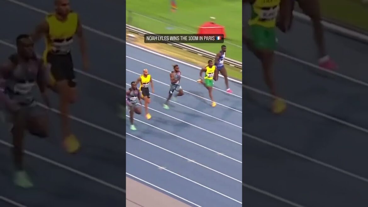 Noah Lyles renverse le champion olympique du 100 m de Paris !  😲
