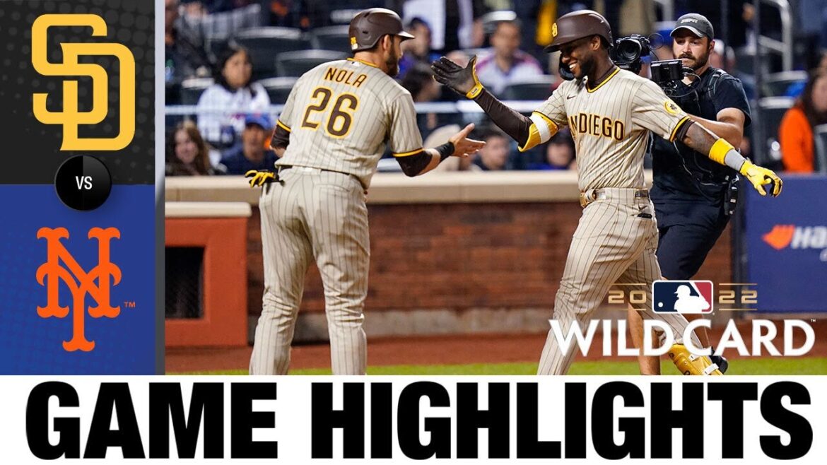 Padres contre Mets Wild Card Game 1 Faits saillants (07/10/22) |  Faits saillants des séries éliminatoires de la MLB