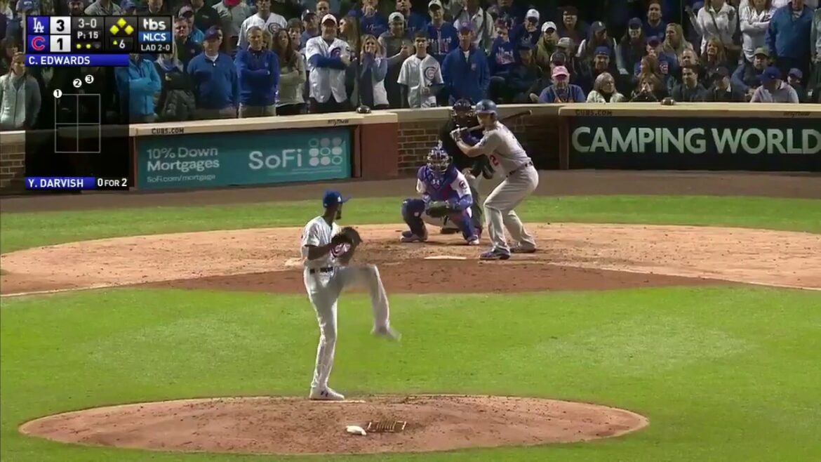 Yu Darvish RBI Marche vs Cubs |  Dodgers vs Cubs Jeu 3 NLCS