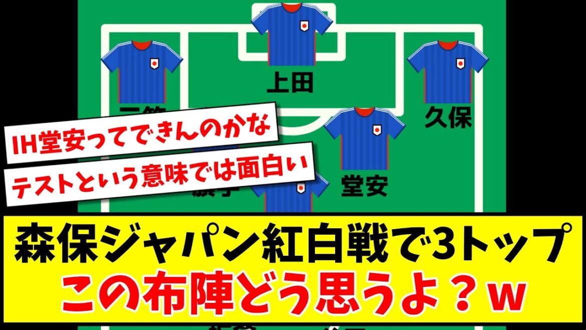 [Discussion]Que penses-tu de ce line-up du top 3 à Moriyasu Japon ?  w[réaction 2 canaux][fil de football]