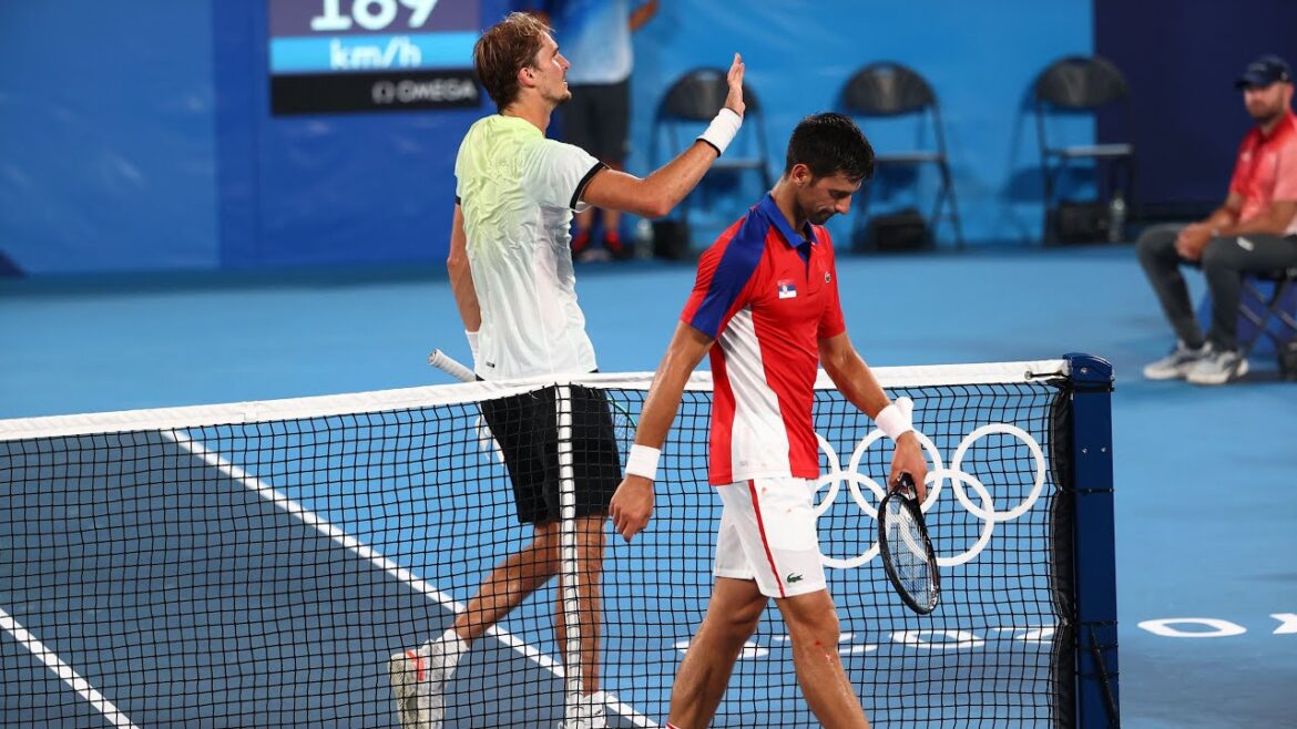 Le jour où ZVEREV s'est terminé avec le PLUS GRAND RÊVE de DJOKOVIC |  TEMPS FORTS DES JEUX OLYMPIQUES DE TOKYO 2020.