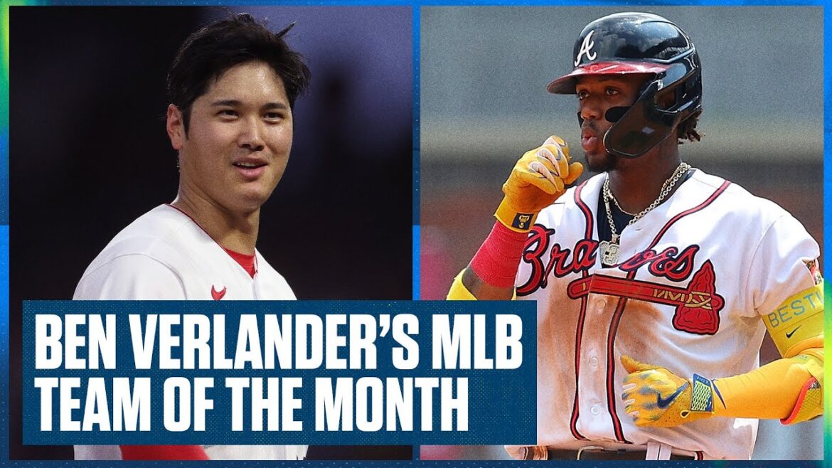 Shohei Ohtani des Angels (armée américaine) et Ronald Acuña Jr des Braves.  titre de l'équipe du mois de Ben