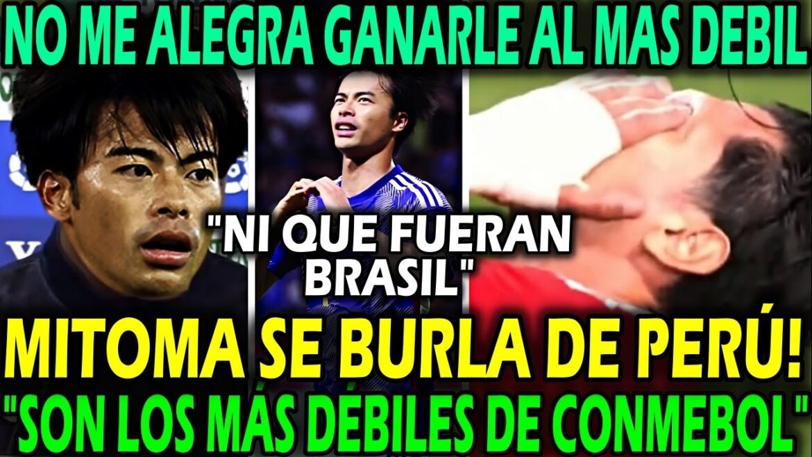 MITOMA REJETTE LA SÉLECTION PÉRUVIENNE APRÈS LA DÉFAITE PAR UN PAYSAGE CONTRE LE JAPON