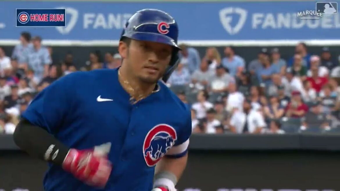 Seiya Suzuki HAMMERS un coup de circuit en solo !  |  7e RH de 2023 |  Cubs de Chicago |  09/07/2023