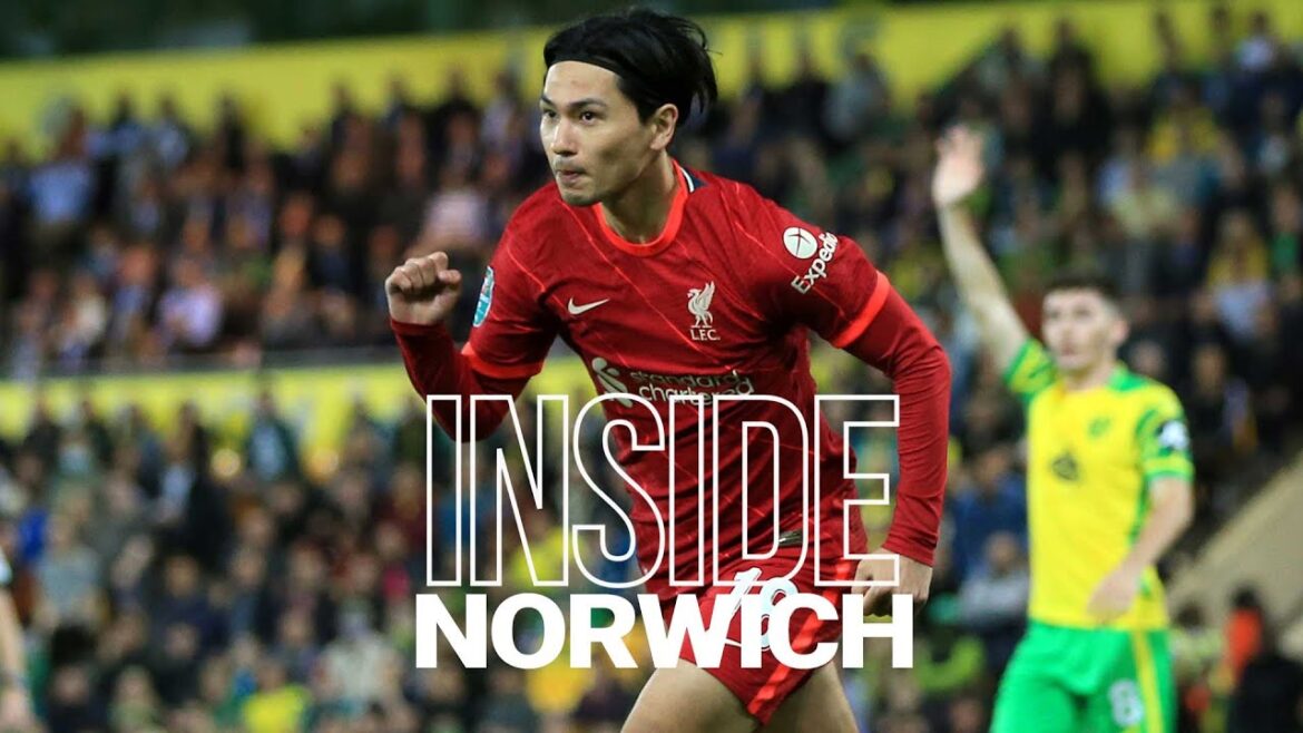 À l'intérieur de Norwich : Norwich City 0-3 Liverpool |  Le doublé de Minamino en Coupe Carabao