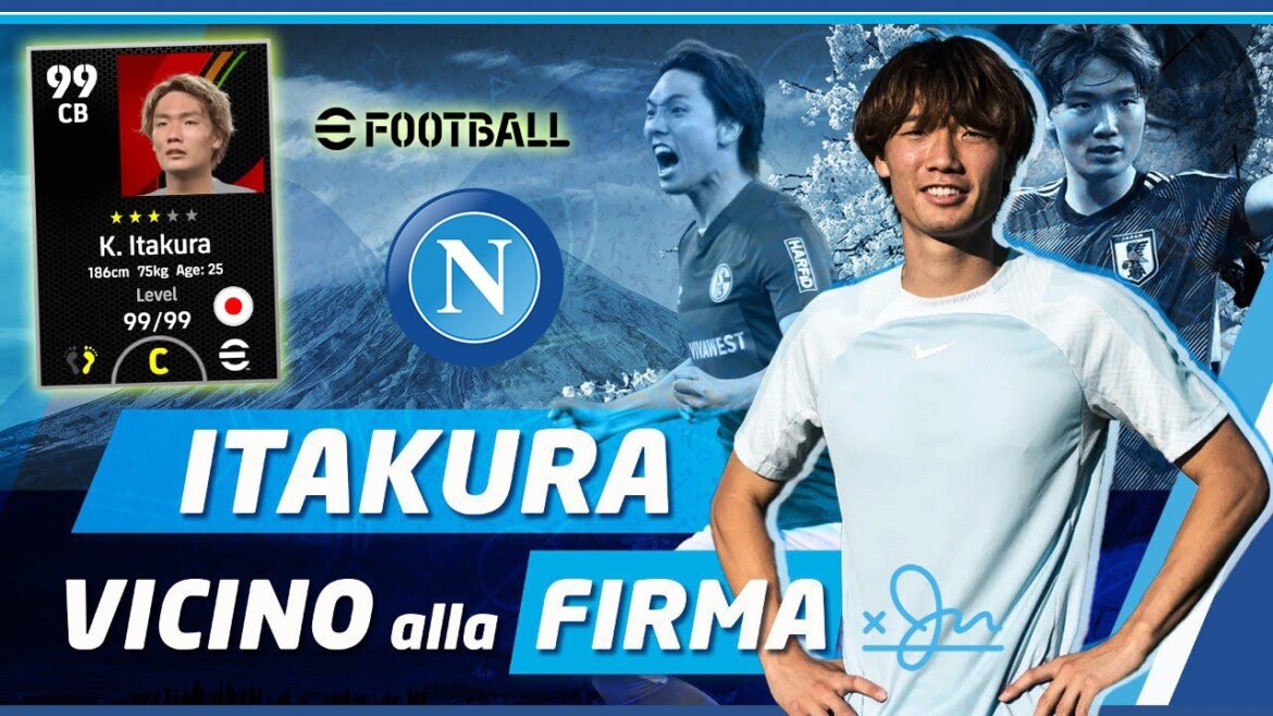 Découvrons #ITAKURA, près de #Naples !  👀 Celui-ci sur #eFootball va devenir UNE BÊTE !  🔵