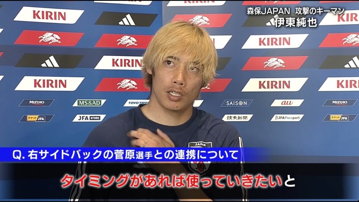 [Football]Moriyasu JAPON Junya Ito "Je veux essayer de ne pas perdre au ballon"