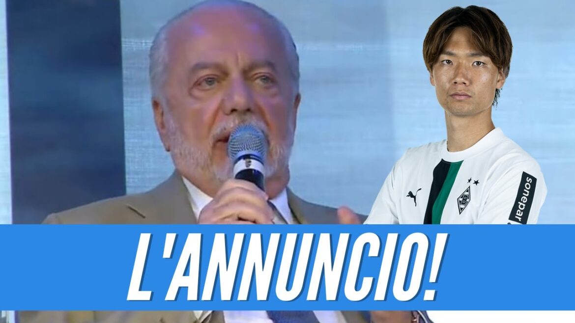 ITAKURA À NAPLES ?  ÉCOUTEZ CE QUE DE LAURENTIIS A DIT À LA CONFÉRENCE DE PRESSE !