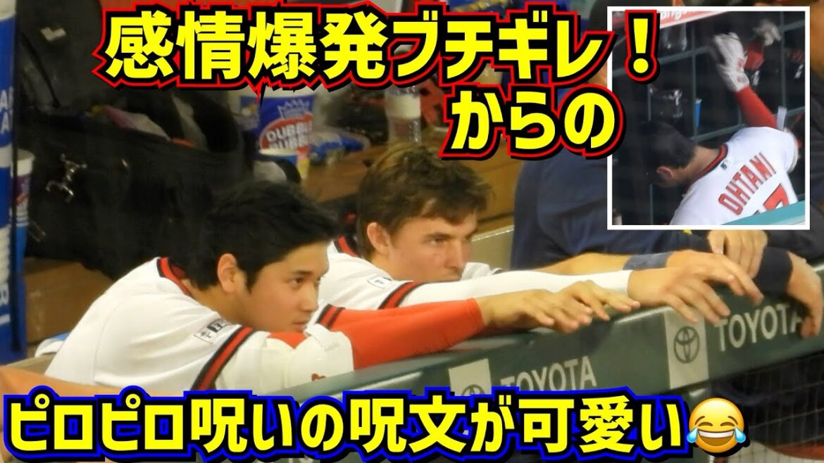 Ohtani est décevant😱 mais l'attaque d'oreiller avec Mickey était trop mignonne💕[Vidéo locale]7/22 vs Pirates ShoheiOhtani Angels