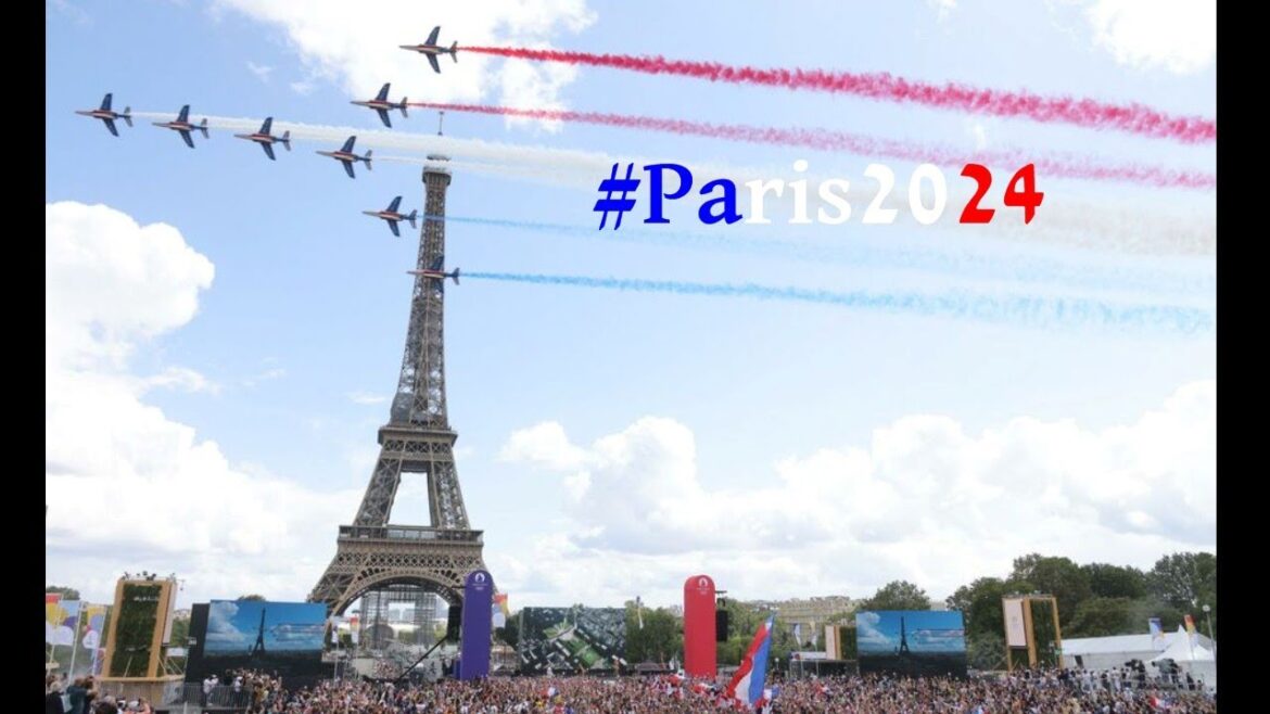 Démarrage des JO de Paris 2024 – Le Trocadéro plein à craquer (athlètes & supporters)