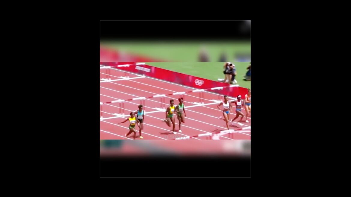 Jasmine Camacho Quinn🇵🇷 remporte l'or au 100 m haies féminin aux Jeux olympiques de Tokyo💪#Shorts