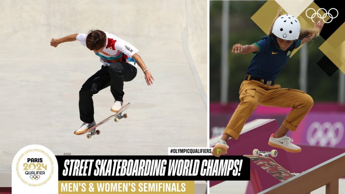 🔴 Championnats du monde de street skateboard en direct - Demi-finales féminines !  |  #RoadToParis2024