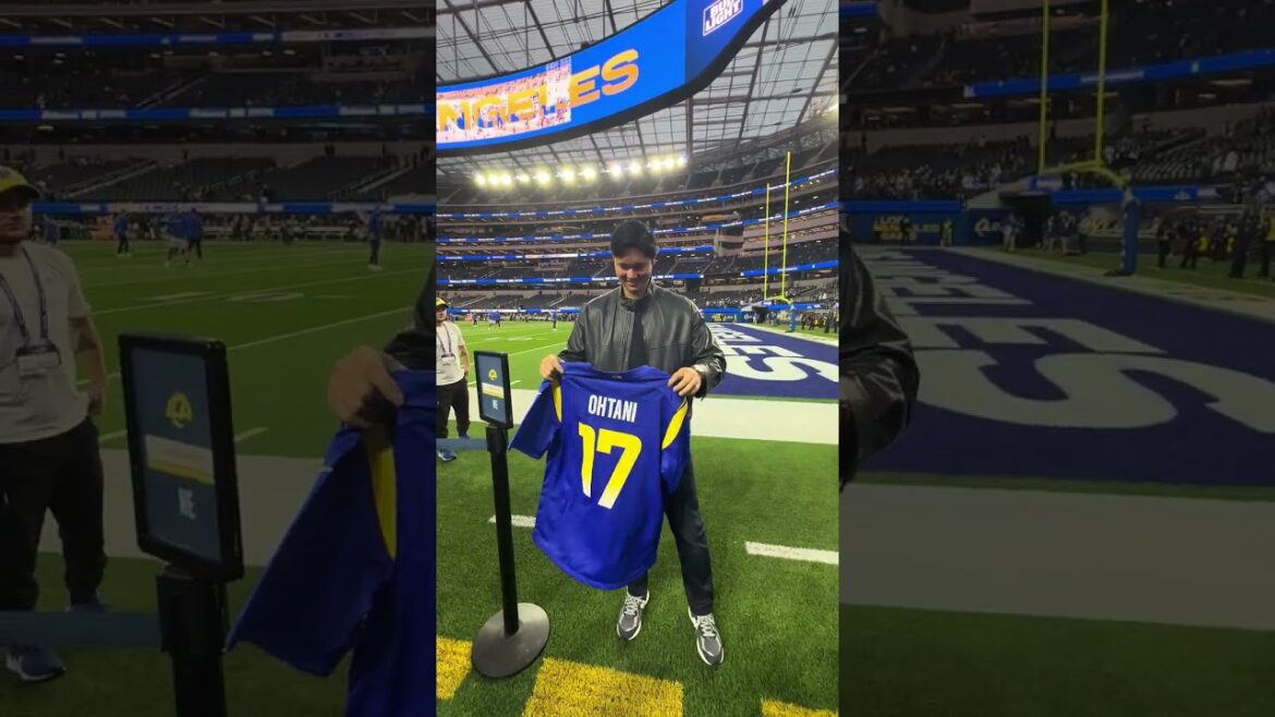Bienvenue à la Rams House, Shohei Ohtani 🤩 #shorts #rams #nfl