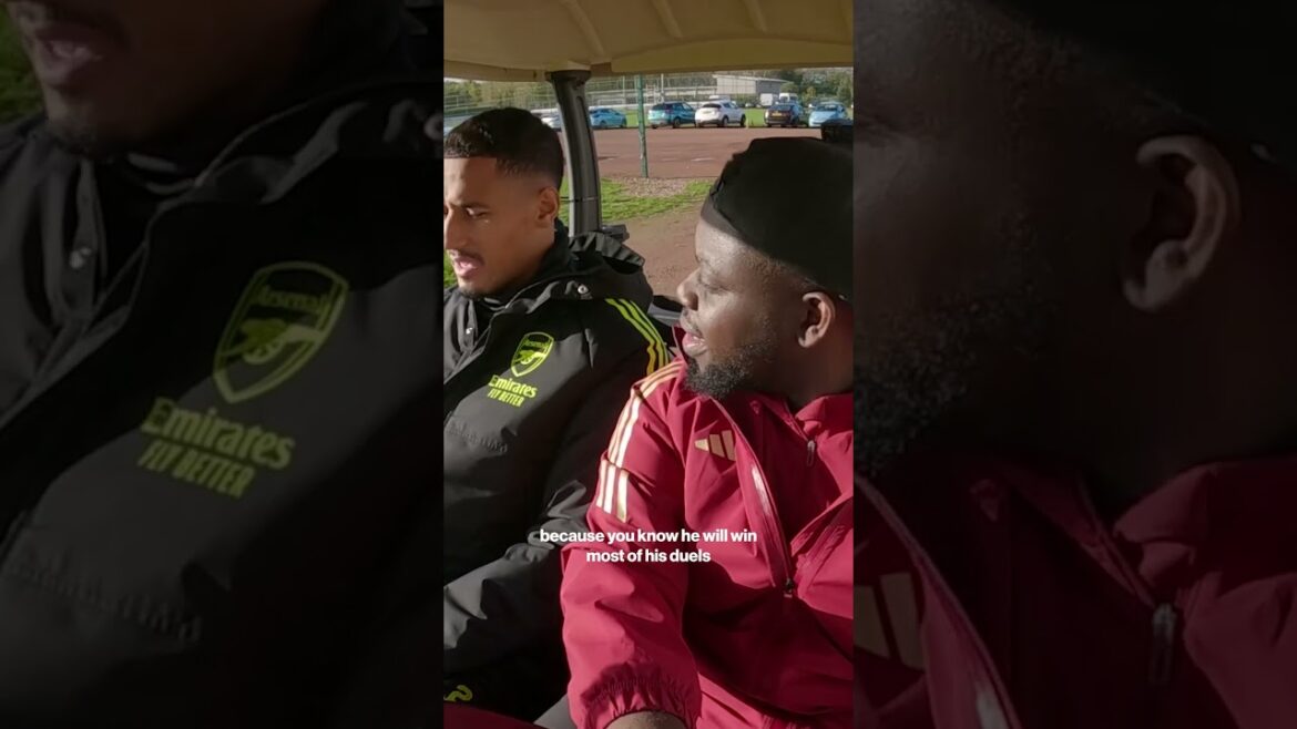 "Il parle trop!"  🤣 |  Saliba sur son incroyable partenariat défensif avec Gabriel Magalhães