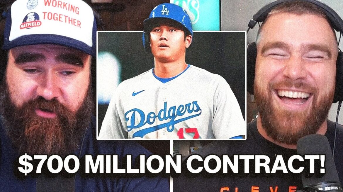 L'énorme contrat d'Ohtani rappelle de manière hilarante à Travis et Jason leurs jours dans la Petite Ligue