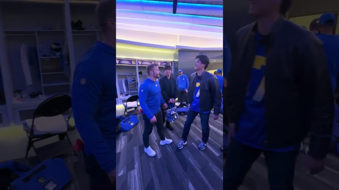 Shohei Ohtani 🤝 Rams #shorts #rams #nfl