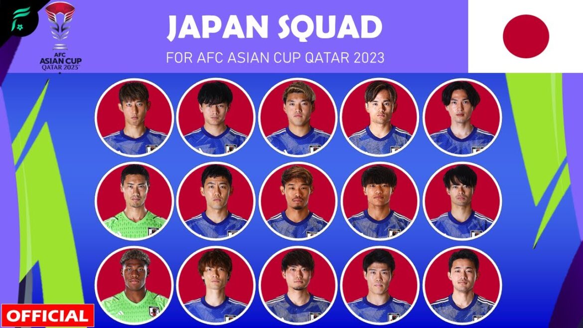 JAPON 🇯🇵 ÉQUIPE DE 26 HOMMES pour la Coupe d'Asie de l'AFC Qatar 2023 |  FAN de Football |  Officiel