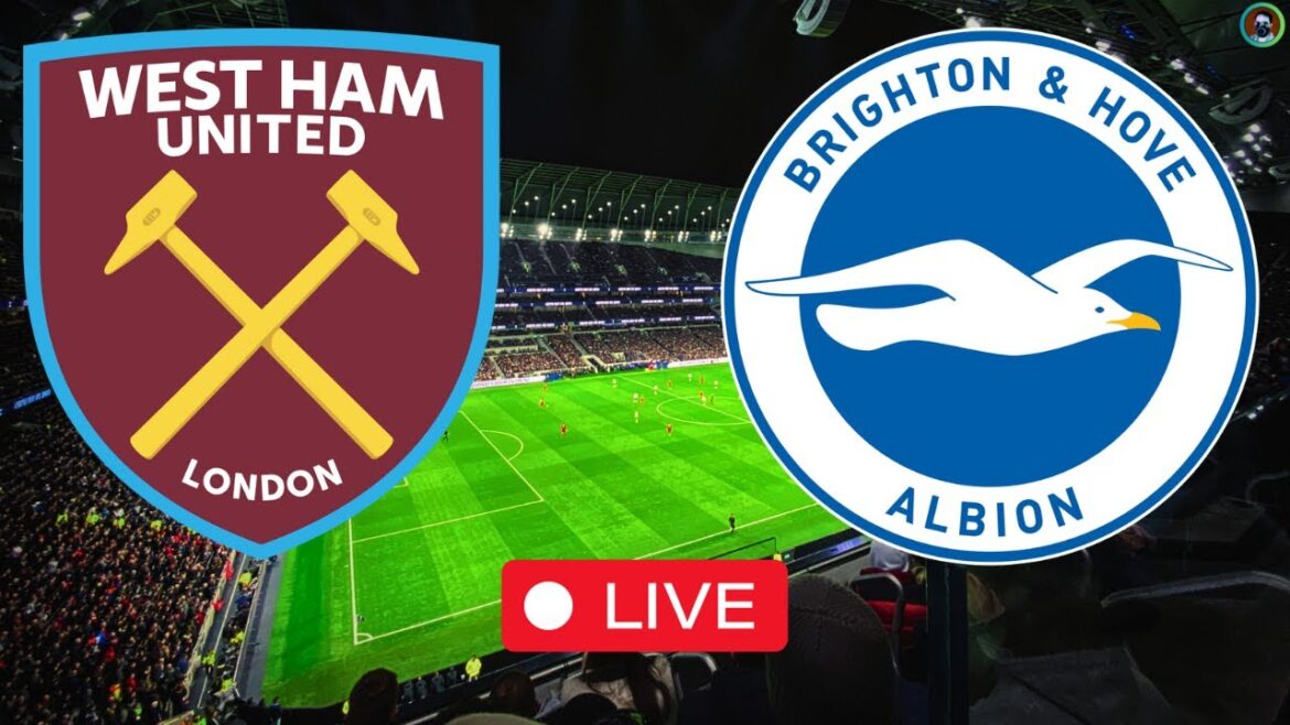 West Ham United contre Brighton en direct |  Première Ligue 2024 |  Match complet aujourd'hui