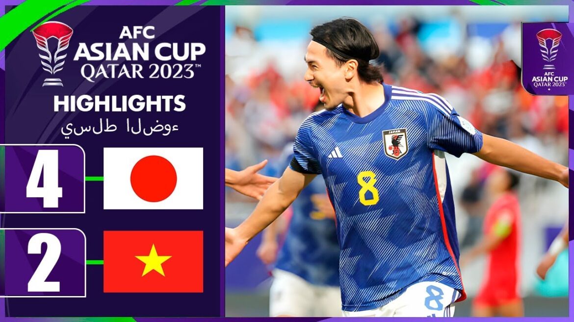 Objectif de Takumi Minamino |  Japon vs Vietnam 4-2 Faits saillants étendus |  Coupe d'Asie AFC 2023