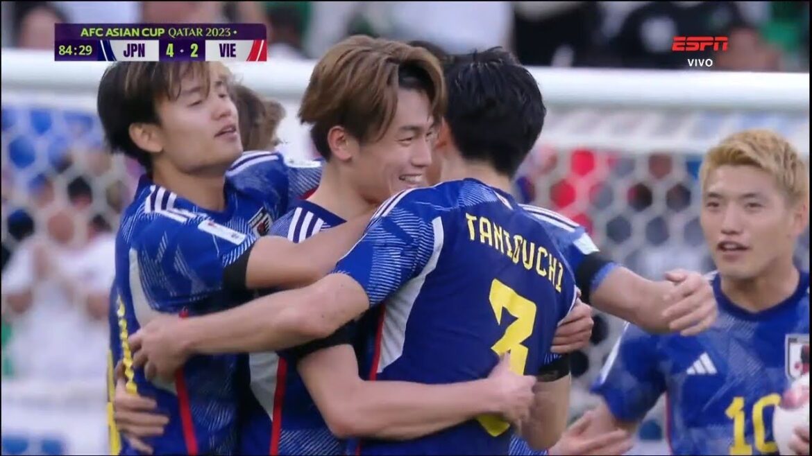 Ayase Ueda Objectif |  Japon vs Vietnam 4-2 Faits saillants étendus |  Coupe d'Asie AFC 2023