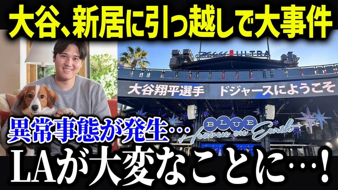 Le déménagement de Shohei Otani dans une nouvelle maison provoque une situation anormale à Los Angeles...[Réaction à l'étranger/MLB/Major/Baseball]