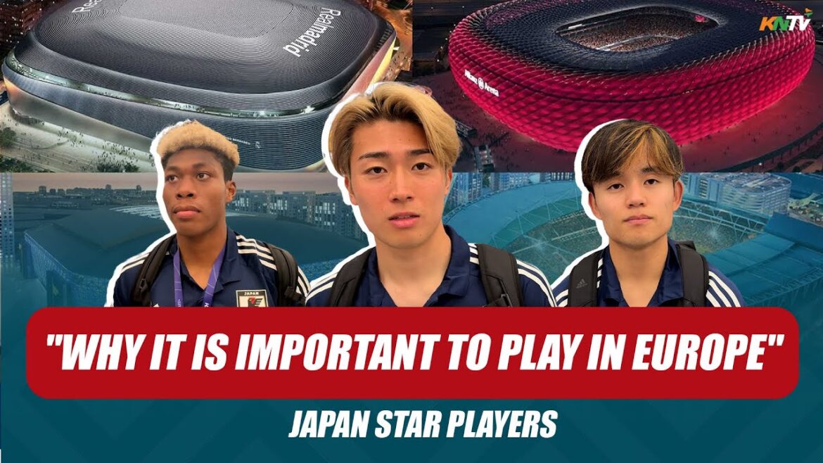 Les stars de l'équipe japonaise de football Nakamura, Takefusa Kubo et Suzuki expliquent l'importance de jouer en Europe
