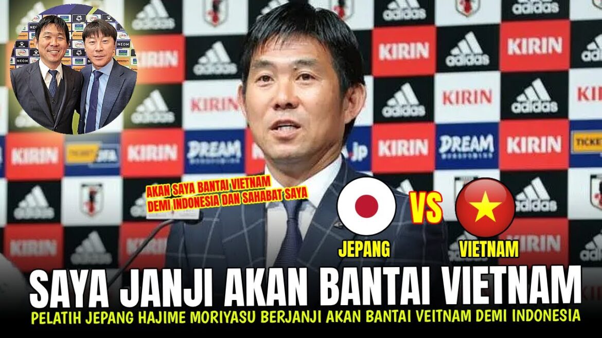 🔴 SECOUEZ LE PUBLIC !!  L'entraîneur japonais Hajime Moriyasu en parle avant la Coupe d'Asie JAPON-VIETNAM