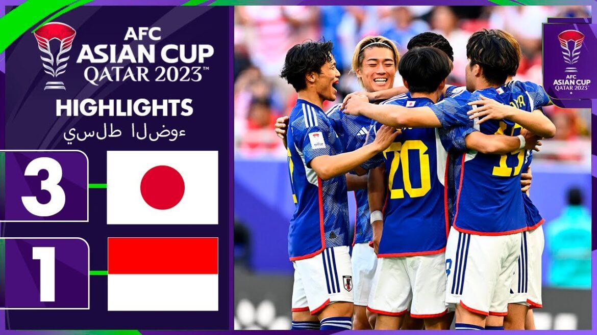 Ayase Ueda Objectif |  Faits saillants du Japon contre l’Indonésie |  Coupe d'Asie AFC 2023