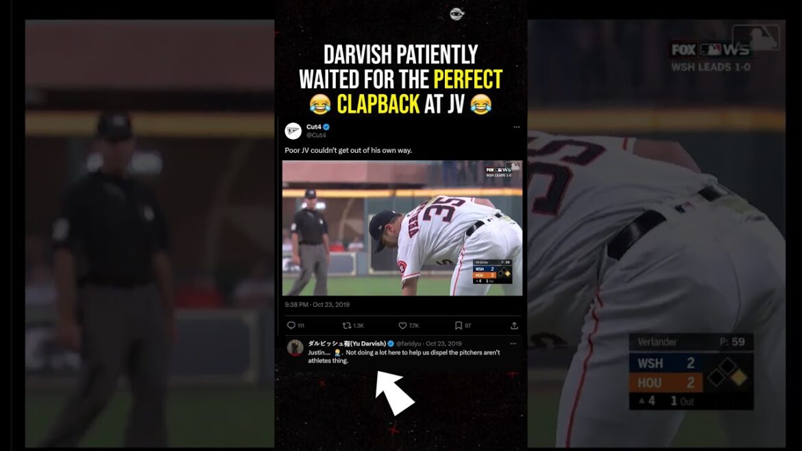 Yu Darvish attend près d'un an et demi pour applaudir parfaitement Justin Verlander.  #mlb