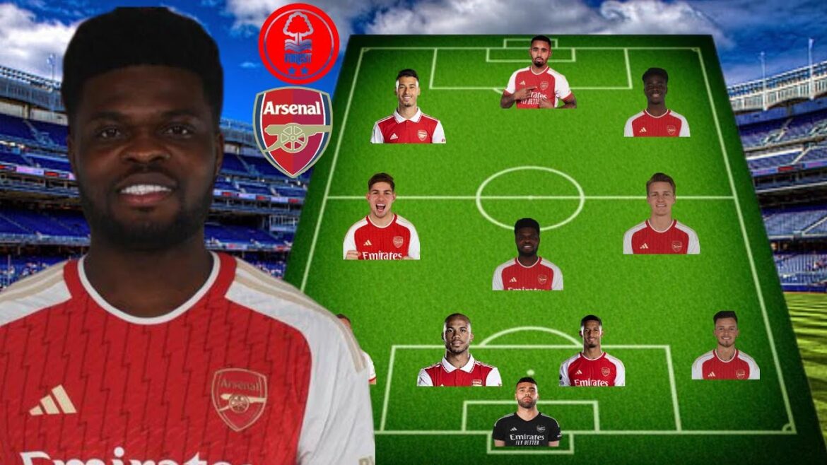 PARTEY IN/RICE BLESSÉ : ARSENAL POSSIBLE 4 3 3 ALIGNEZ-VOUS CONTRE LA FORÊT DE NOTTINGHAM