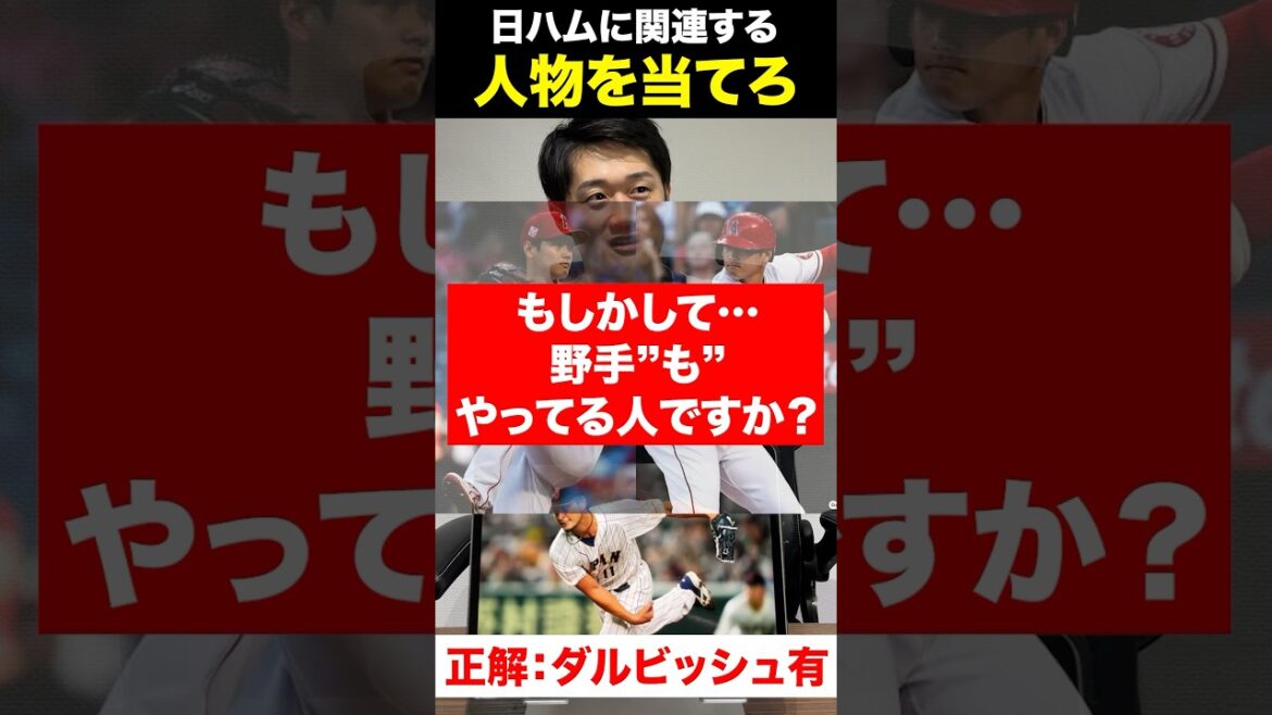 Nippon Ham Akinator #Yu Darvish #Baseball Professionnel #Akinator