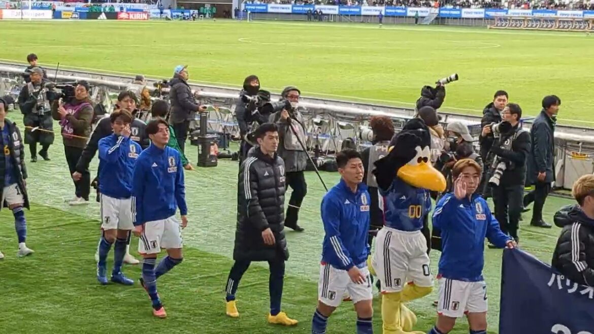 Joueurs de SAMURAI BLUE (équipe nationale du Japon) après le match contre l'équipe nationale de Thaïlande TOYO TIRES CUP 2024 20240101