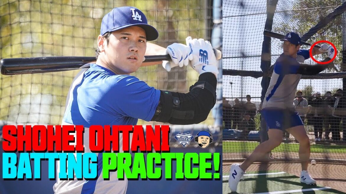 Shohei Ohtani réussit 10 circuits lors du premier entraînement au bâton des Dodgers depuis l'opération !  Points forts