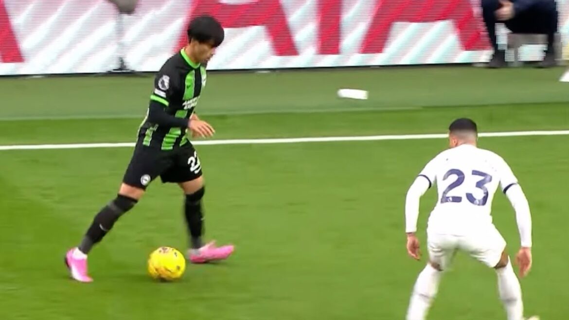 C'est ce qui arrive quand Kaoru Mitoma devient sérieux contre Tottenham