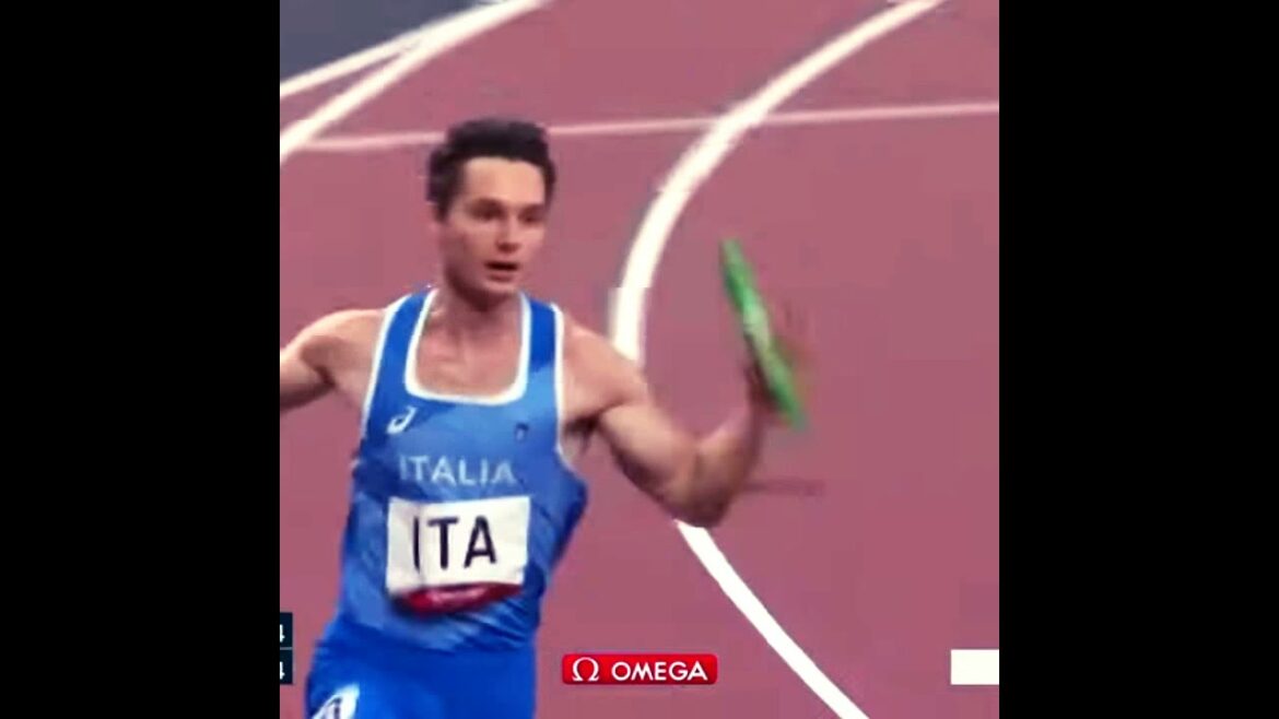 4X100 RELAIS STAFFETTA TOKYO 2020 TELECRONACA ANGLESE NE JAMAIS CÉLÉBRER TROP TÔT, IL ARRIVE ROME