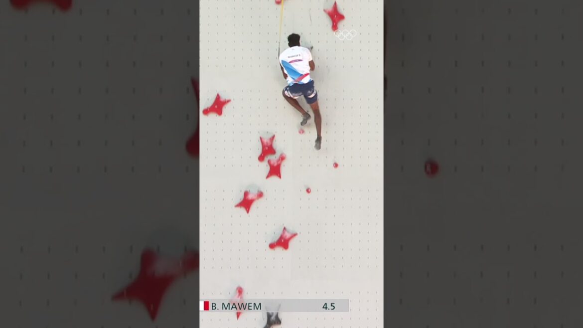 Current men's Olympic record in speed climbing 😮‍💨 Bassa Mawem Tokyo 2020
