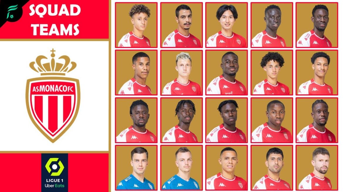 AS MONACO 🔴⚪ EQUIPES pour la Ligue 1 Saisons 2023/2024 |  Équipe de football des FAN