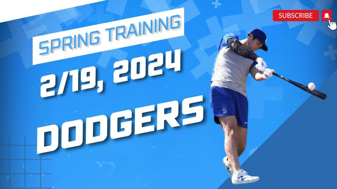 Live Shohei Ohtani At-Bats – Vidéo d’entraînement de printemps des Dodgers du 19/02/2024 : vidéo avec l’aimable autorisation des Dodgers