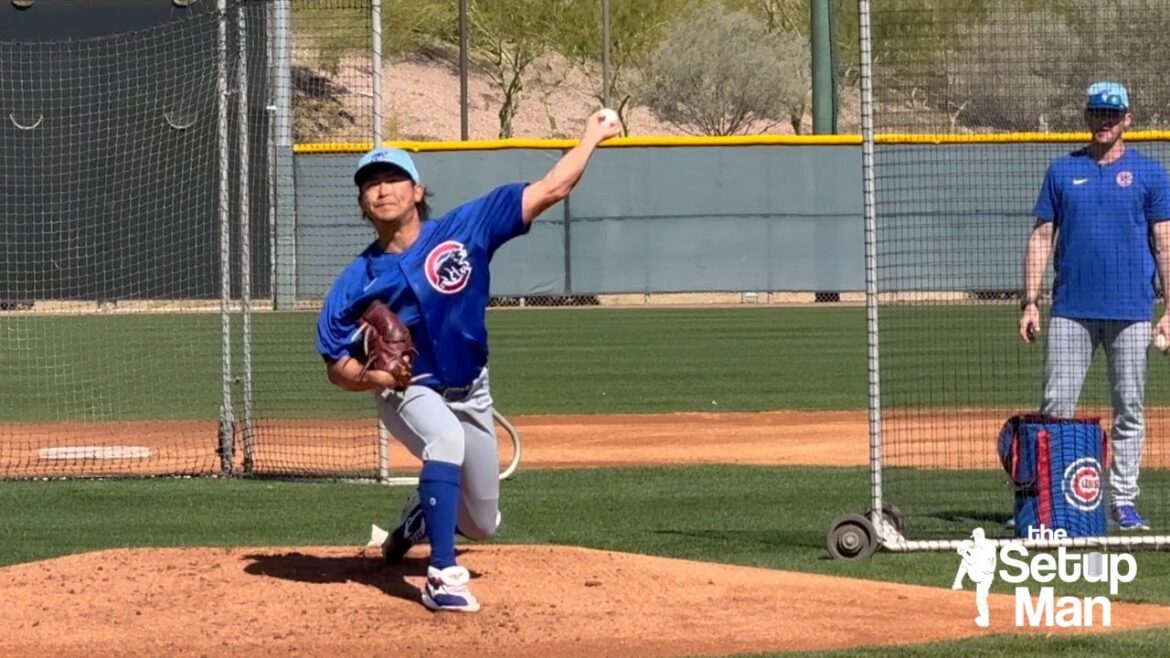 Shota Imanaga contre.  Seiya Suzuki à l'entraînement de printemps des Cubs