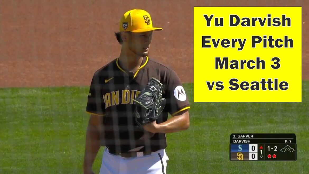 Yu Darvish – Chaque match d'entraînement du printemps du 3 mars contre Seattle