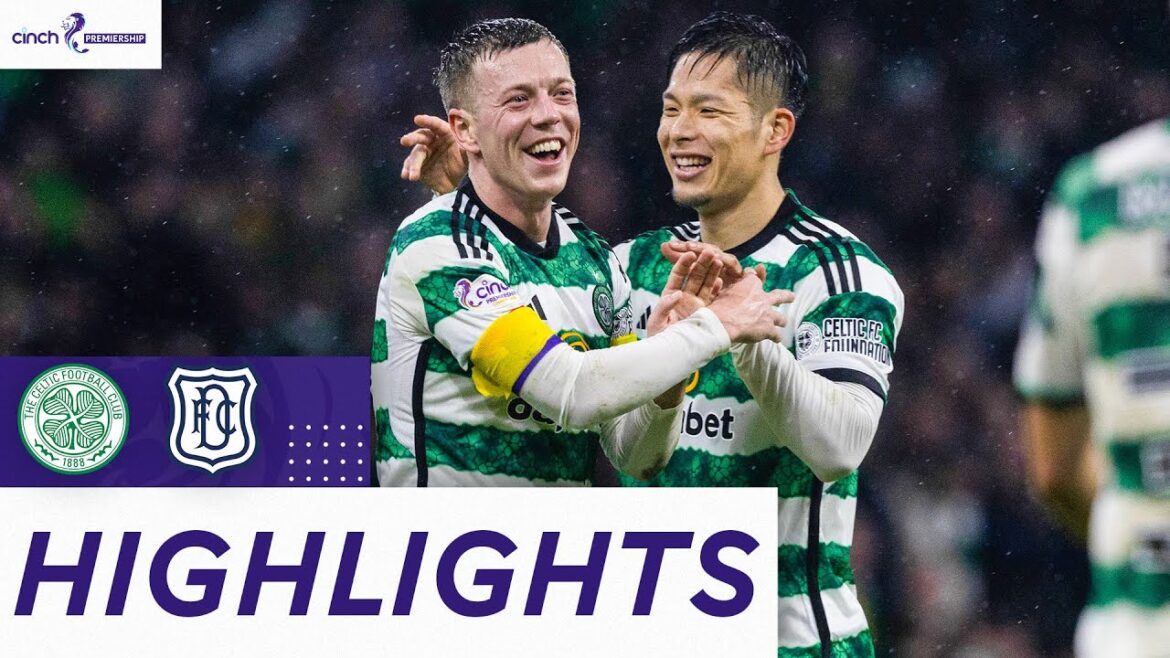 Celtique 7-1 Dundee |  Celtic marque SEVEN pour battre le Dee |  Cinch Premiership