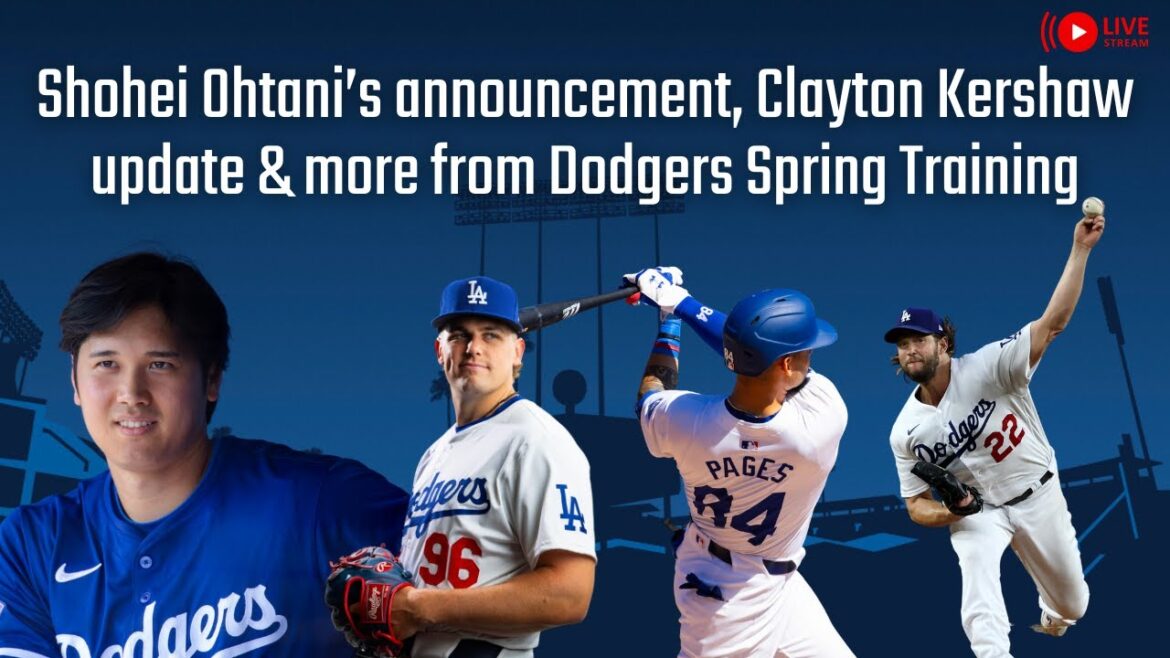 DodgerHeads Live : Shohei Ohtani se marie, Clayton Kershaw revient et plus d’entraînement de printemps des Dodgers DodgerHeads Live : Shohei Ohtani se marie, Clayton Kershaw revient et plus d'entraînement de printemps des Dodgers