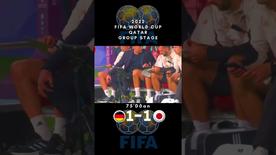 【Japon contre Allemagne】 Coupe du Monde FIFA 2022 75'Dōan #shorts