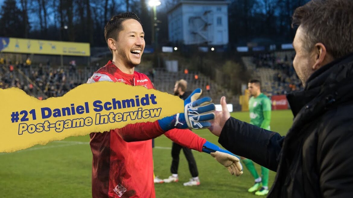 [Saint-Trond]GK Schmidt Daniel Interview d'après-match (27ème journée contre l'Union Saint-Giroise)