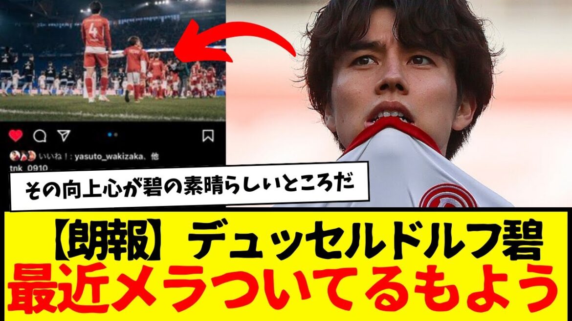 Aoi Tanaka de Düsseldorf a reçu beaucoup d'attention ces derniers temps. Je ne peux qu'attendre cela avec impatience à l'avenir !