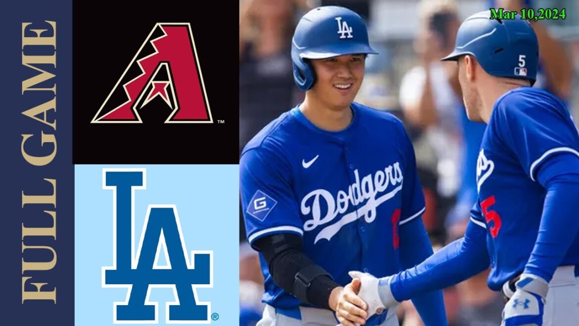 D-backs contre.  Faits saillants du jeu complet des Dodgers 10 mars 2024 |  Faits saillants de la MLB |  Entraînement de printemps.