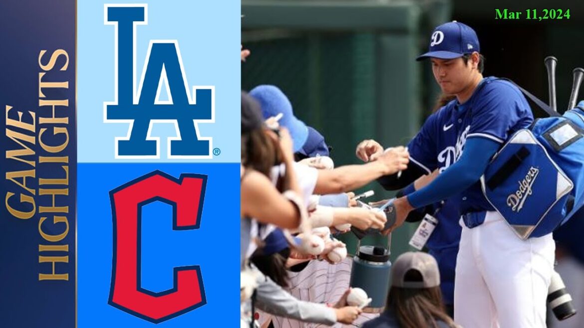Dodgers contre.  Points forts du jeu complet des Guardians 11 mars 2024 |  Faits saillants de la MLB |  Entraînement de printemps.