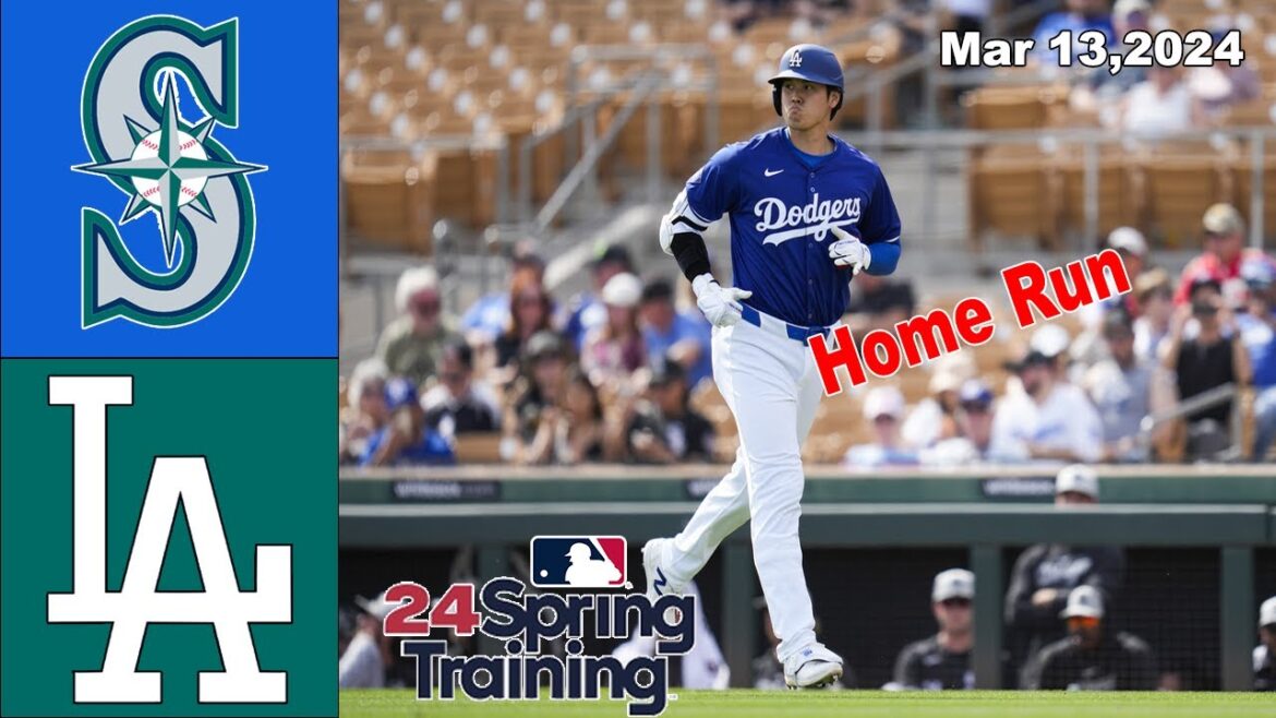 Mariners de Seattle contre Dodgers de Los Angeles 13 mars 2024 FAITS SAILLANTS DU JEU |  Entraînement de printemps MLB 24