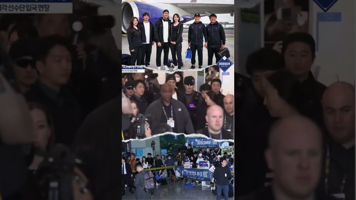Séries de Séoul : Shohei Ohtani arrive avec sa femme et les Dodgers à l'aéroport d'Incheon #Ohtani #MLB #Seoul #ICN